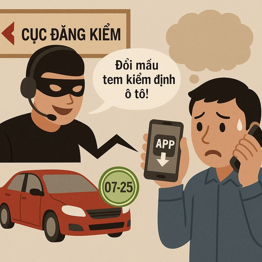 Cảnh báo chiêu lừa giả danh cán bộ Cục Đăng kiểm để chiếm đoạt tài sản