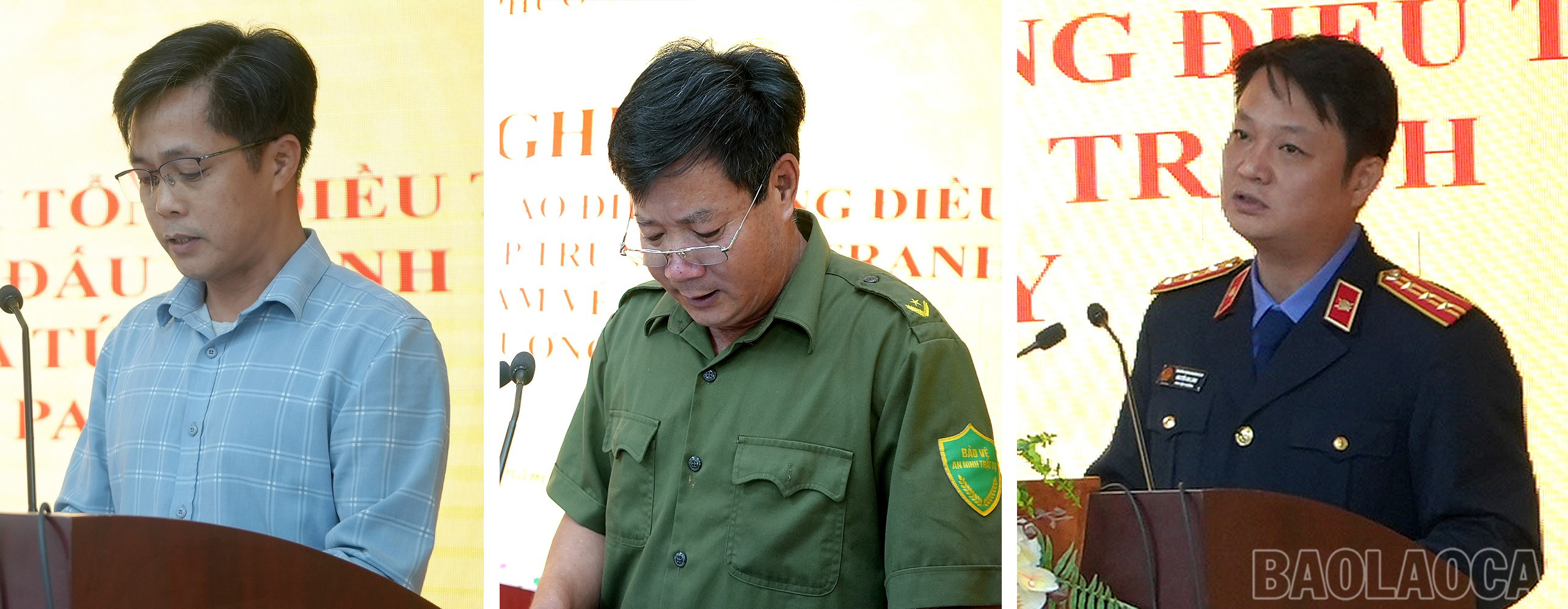 Các đại biểu tham luận tại hội nghị. baolaocai-br_28-8-phongvan.jpg