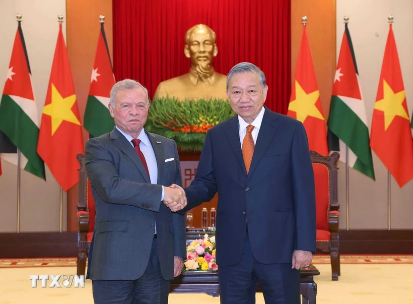 Tổng Bí thư Tô Lâm tiếp Quốc vương Jordan Abdullah II bin Al Hussein.