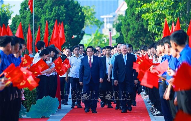 Thủ tướng Phạm Minh Chính đến dự Lễ kỷ niệm 120 năm Ngày sinh Thủ tướng Phạm Văn Đồng.