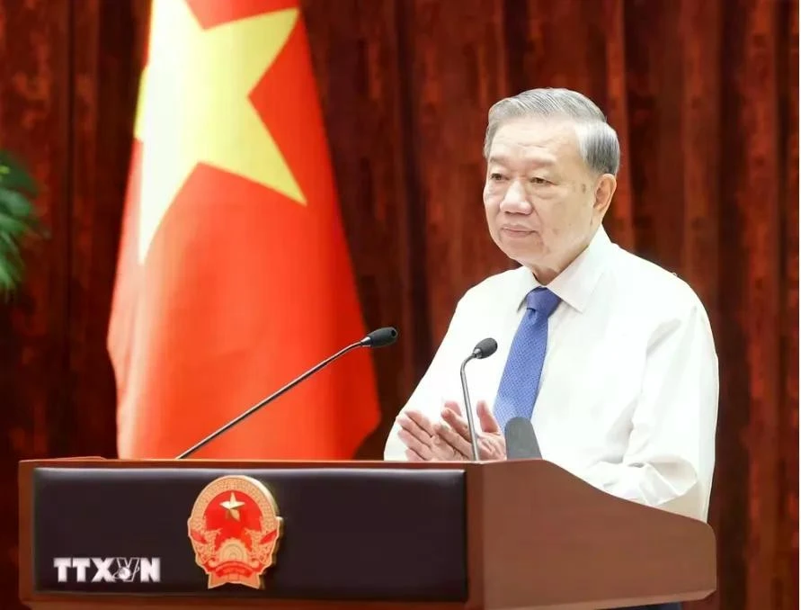 Tổng Bí thư, Chủ tịch nước Tô Lâm phát biểu.