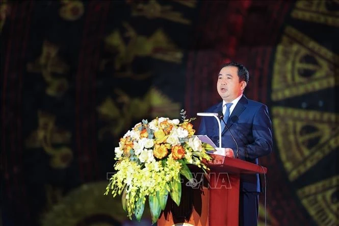 Bộ trưởng Bộ Nông nghiệp và Môi trường Trần Đức Thắng phát biểu tại lễ khai mạc.