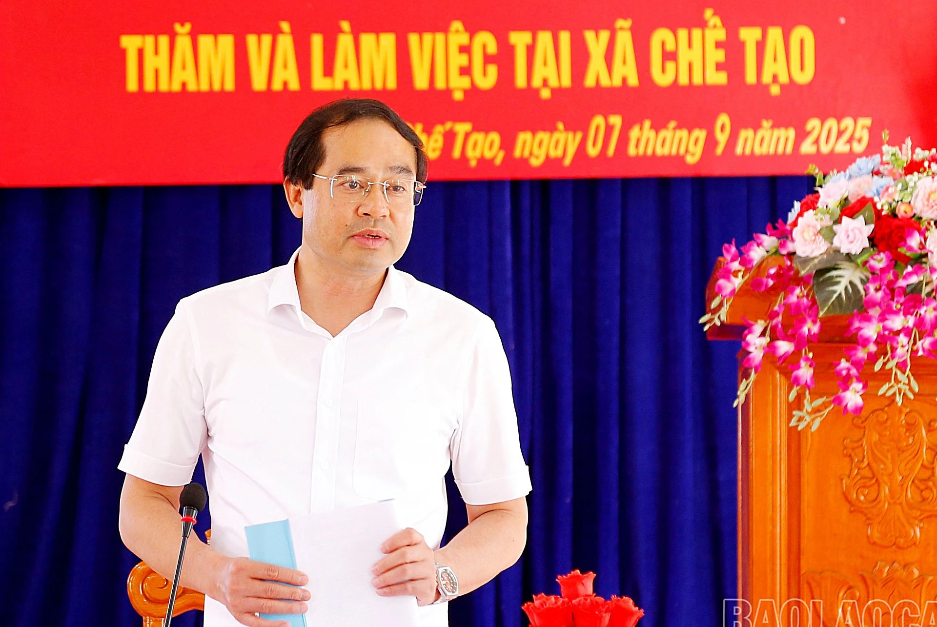 Đồng chí Trịnh Xuân Trường - Bí thư Tỉnh ủy, Chủ tịch HĐND tỉnh phát biểu kết luận buổi làm việc.