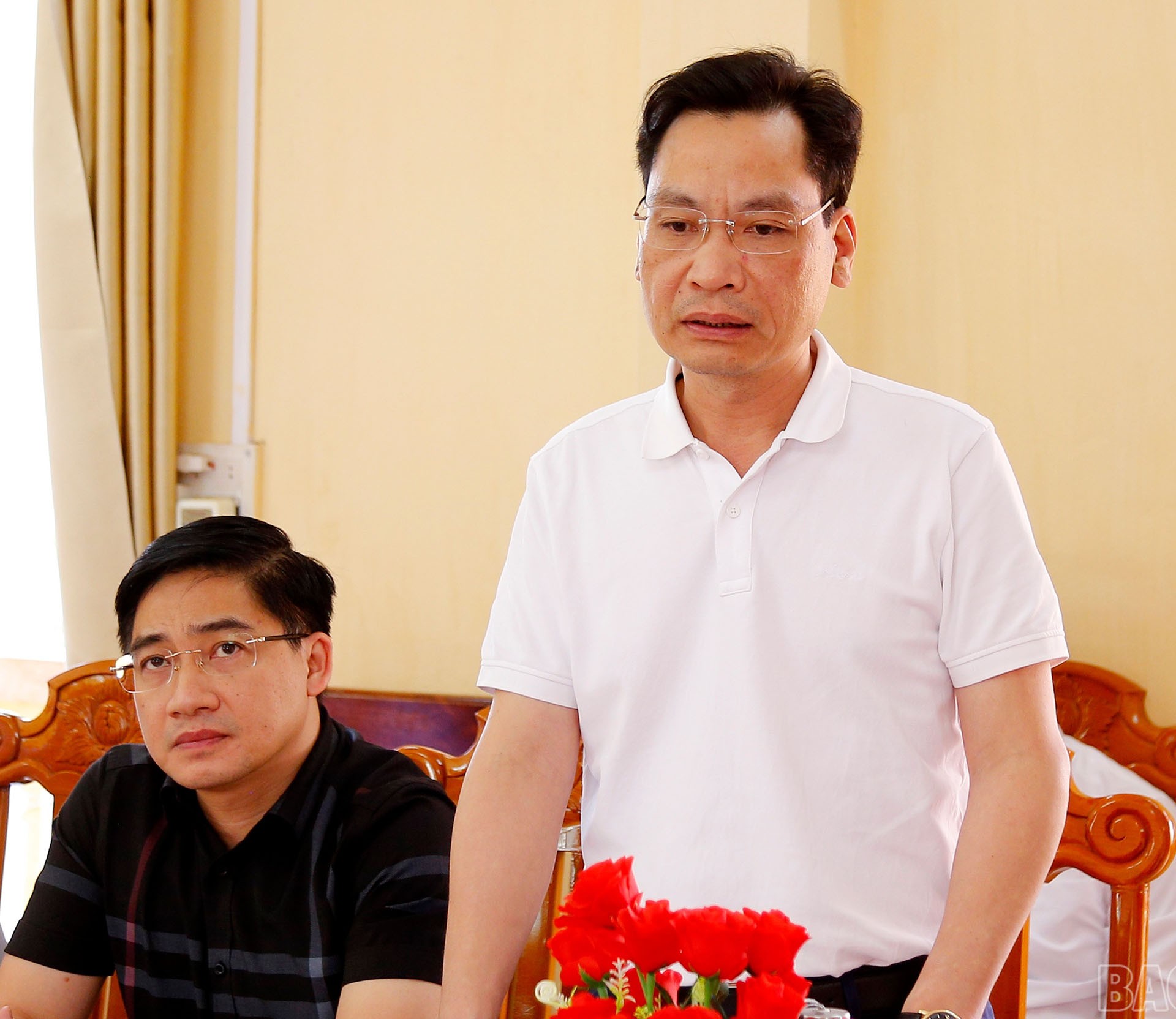 Lãnh đạo Sở Xây dựng phát biểu tại buổi làm việc. 7-9-xo-xaydung.jpg