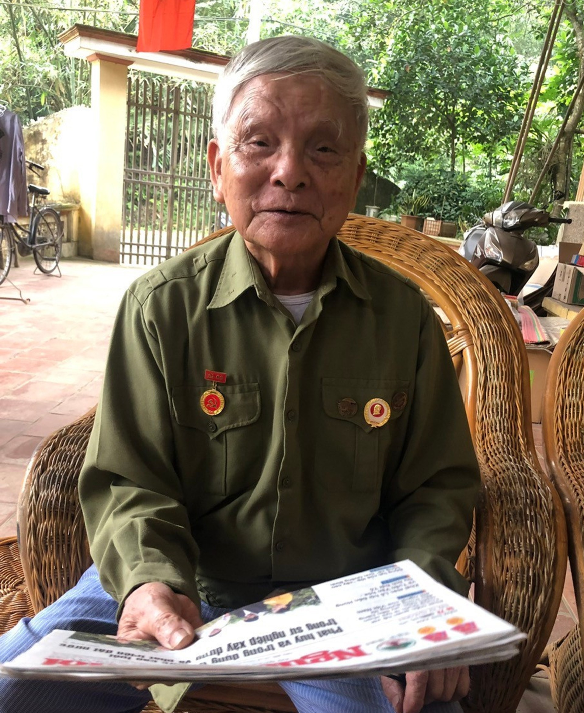 Ông Nguyễn Thiện – Cựu chiến binh ở tổ dân phố Yên Thịnh 7, phường Văn Phú. 15-9-ongthien.jpg