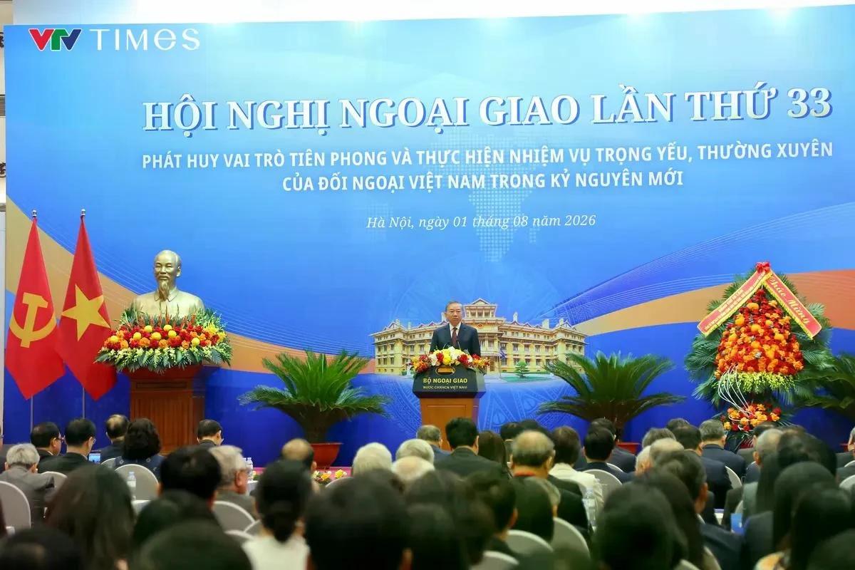 Tổng Bí thư, Chủ tịch nước Tô Lâm nhấn mạnh, Hội nghị Ngoại giao lần này vượt ra khỏi khuôn khổ hội nghị của ngành ngoại giao, là dịp quan trọng để trao đổi về công tác đối ngoại của cả hệ thống chính trị. Ảnh: Tạ Hiển