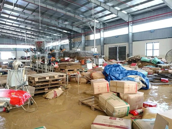 Kho xưởng của hợp tác xã miến Việt Cường ở xã Đồng Hỷ, Thái Nguyên, ngày 25/10.