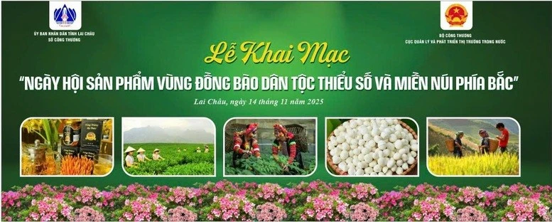 Ngày hội sản phẩm vùng đồng bào dân tộc thiểu số và miền núi phía bắc năm 2025 sẽ diễn ra tại Trung tâm thương mại tỉnh Lai Châu.
