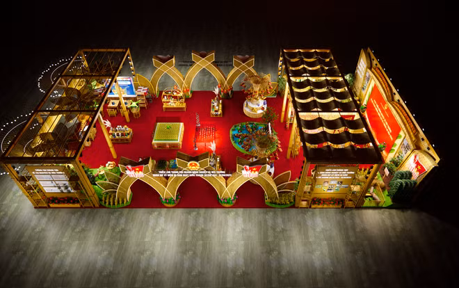 Không gian Triển lãm thành tựu ngành Nông nghiệp và Môi trường.