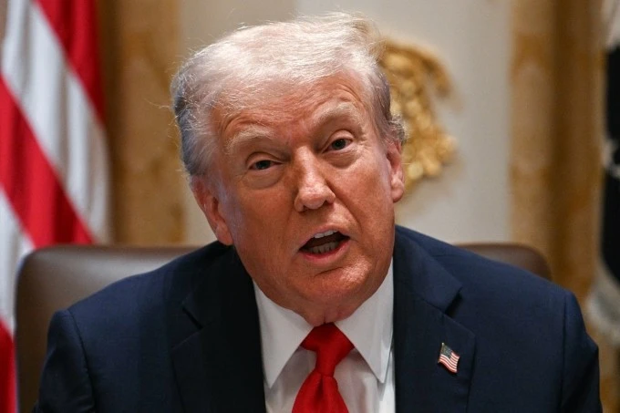 Tổng thống Mỹ Donald Trump tại Nhà Trắng ngày 9/10.