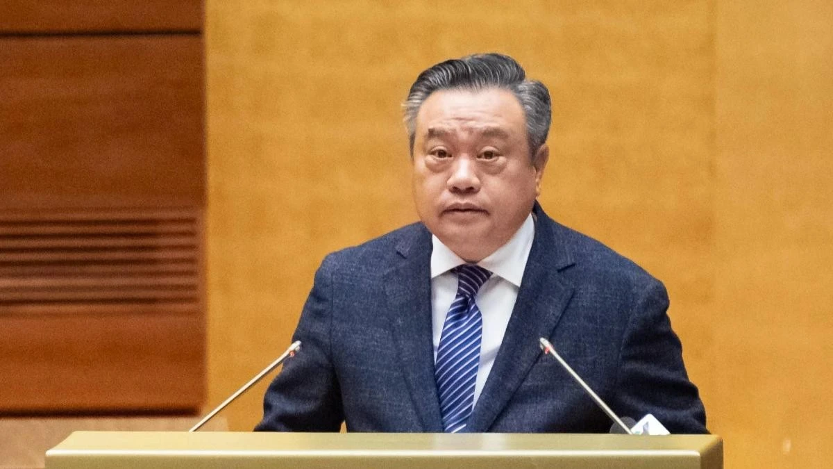 Chủ nhiệm Ủy ban Kiểm tra Trung ương Trần Sỹ Thanh trình bày chuyên đề tại hội nghị.