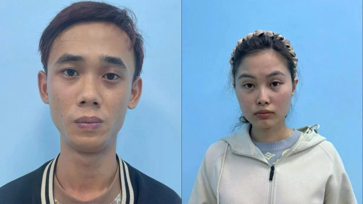 Hai đối tượng Nguyễn Hoài Nam và Nguyễn Thị Vọng.