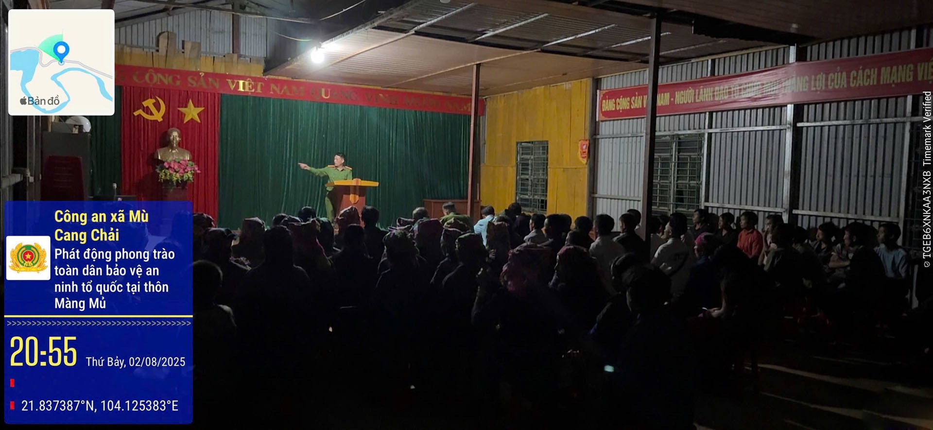 Công an xã Mù Cang Chải, tỉnh Lào Cai tuyên truyền, phổ biến, giáo dục pháp luật cho người dân. anh2.jpg