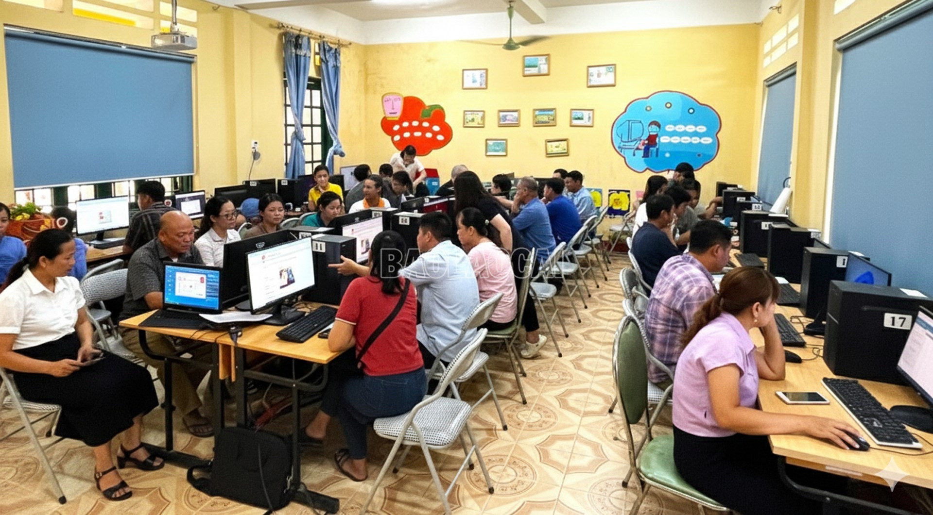 Quang cảnh lớp tập huấn. baolaocai-c_7.png