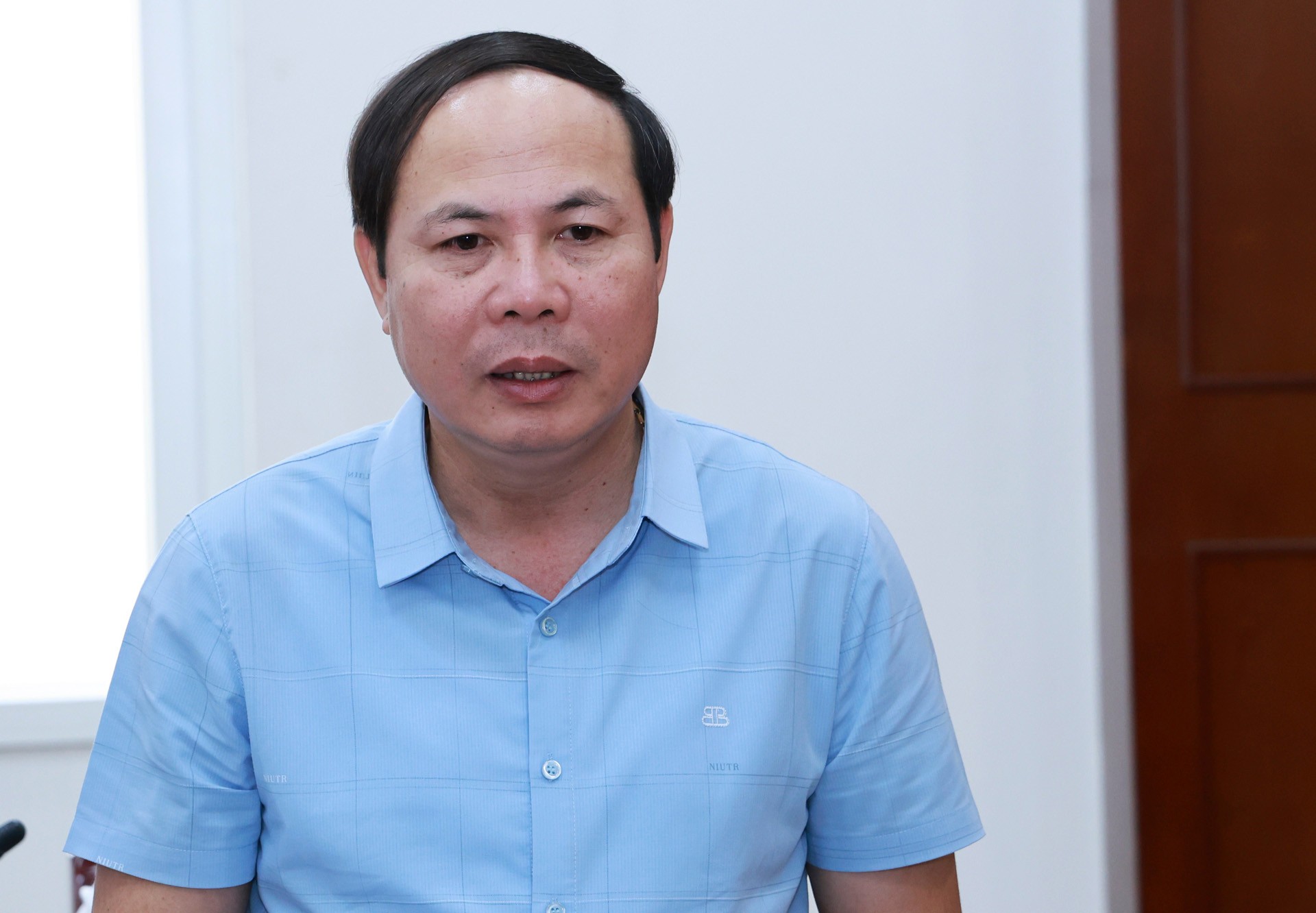 Lãnh đạo Sở Khoa học và Công nghệ phát biểu tại buổi làm việc. 30-7-ongluan.jpg