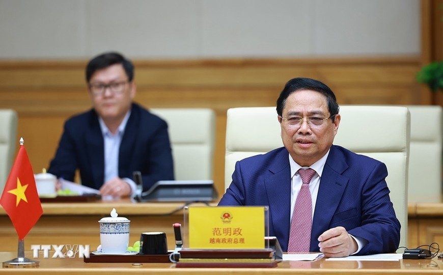 Thủ tướng Phạm Minh Chính tại cuộc tiếp.