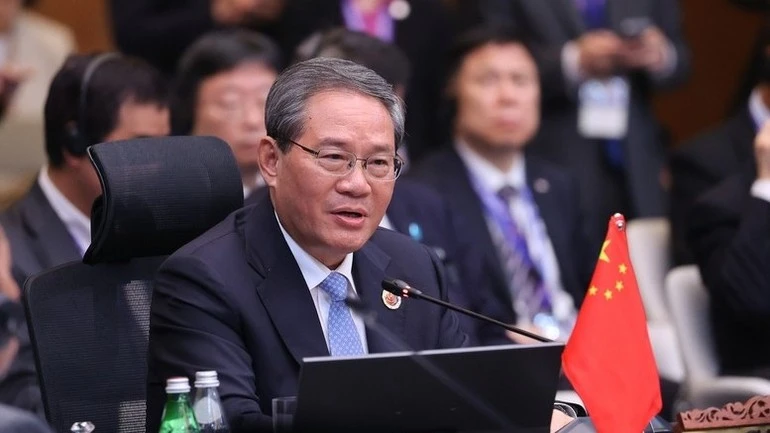 Thủ tướng Trung Quốc Lý Cường phát biểu tại Hội nghị Cấp cao ASEAN+3 lần thứ 28.