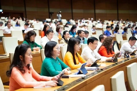 Đại biểu Quốc hội dự kỳ họp thứ mười.