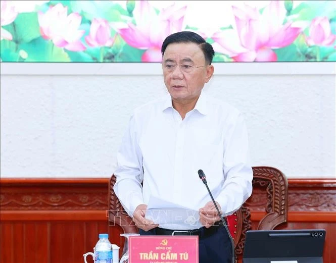Thường trực Ban Bí thư Trần Cẩm Tú. Ảnh: Phương Hoa/TTXVN