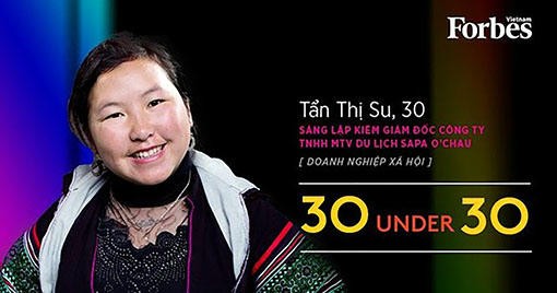 Năm 2016, Tẩn Thị Shu trở thành người Mông đầu tiên được Forbes Vietnam vinh danh Năm 2016, Tẩn Thị Shu trở thành người Mông đầu tiên được Forbes Vietnam vinh danh