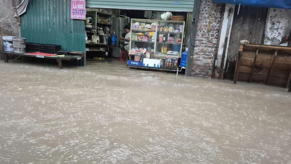 Nhiều tỉnh miền Bắc đang ngập sâu. Ảnh: AH