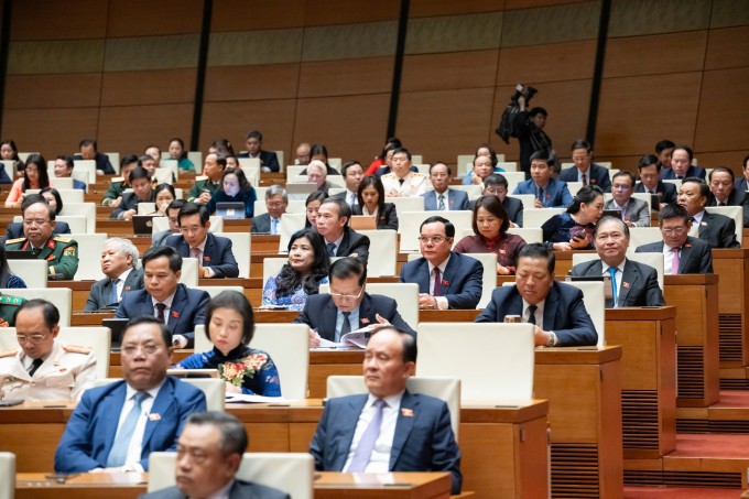 Đại biểu tại phiên bế mạc Kỳ họp 10, Quốc hội khóa 15. Ảnh: Cổng TTĐT Quốc hội