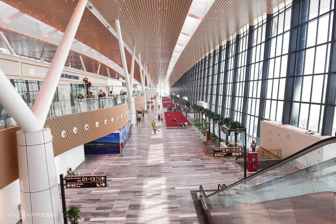 Khu vực sảnh của ga T3.