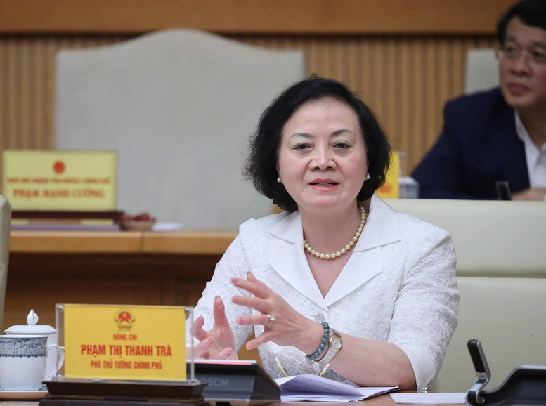 Phó Thủ tướng Phạm Thị Thanh Trà, Phó Trưởng Ban Chỉ đạo của Chính phủ về sắp xếp, tổ chức lại đơn vị hành chính các cấp và xây dựng mô hình tổ chức chính quyền địa phương 2 cấp.