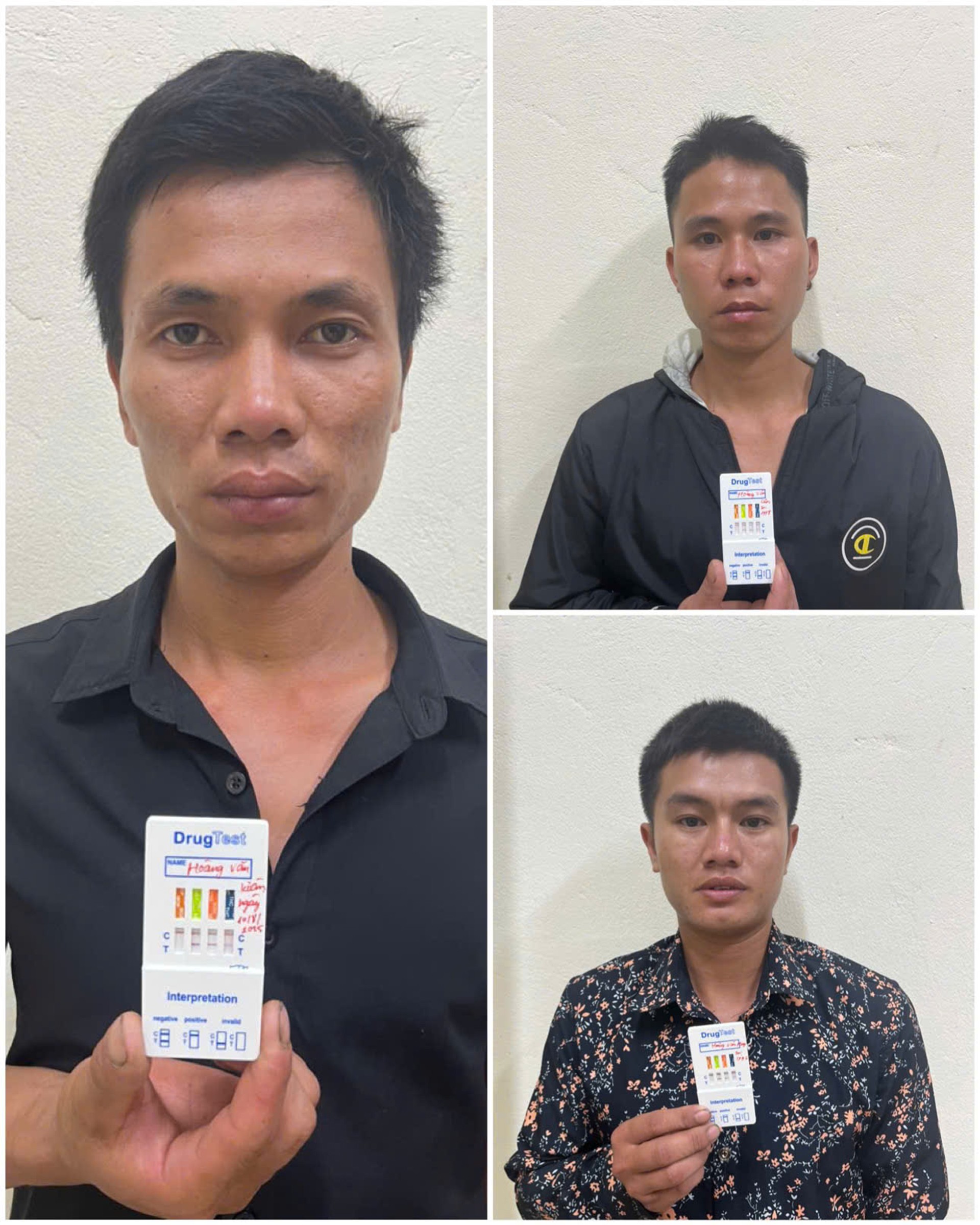 Chân dung 3 đối tượng Hoàng Văn Kiềm (bìa trái), Hoàng Văn Liêm (bìa phải trên) và Hoàng Văn Huy (bìa phải, dưới) 12-8-3-doi-tuong.jpg