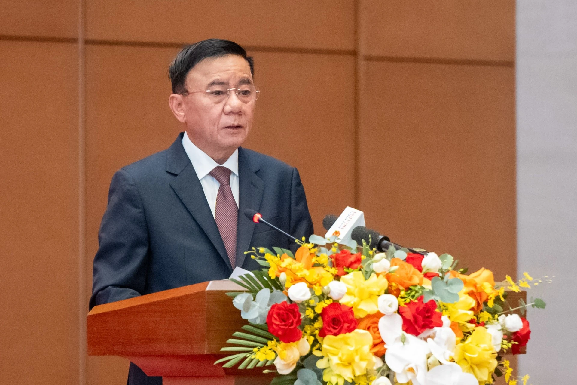 Thường trực Ban Bí thư Trần Cẩm Tú phát biểu tại hội thảo.