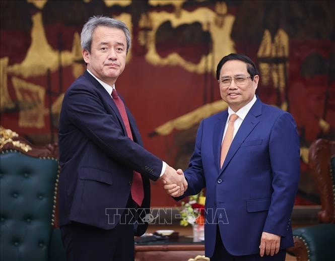 Thủ tướng Phạm Minh Chính tiếp ông Masayuki Omoto, Tổng Giám đốc Tập đoàn Marubeni (Nhật Bản). Thủ tướng Phạm Minh Chính tiếp ông Masayuki Omoto, Tổng Giám đốc Tập đoàn Marubeni (Nhật Bản).