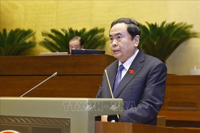 Chủ tịch Quốc hội Trần Thanh Mẫn phát biểu bế mạc Kỳ họp.