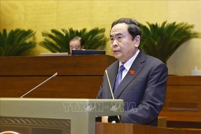 Chủ tịch Quốc hội Trần Thanh Mẫn phát biểu bế mạc Kỳ họp.