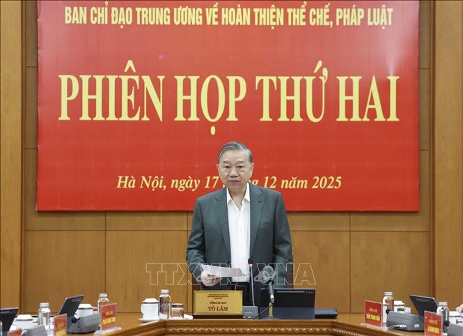 Tổng Bí thư Tô Lâm phát biểu.