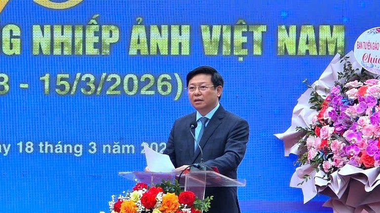 Phó trưởng Ban Tuyên giáo và Dân vận Trung ương Trần Thanh Lâm phát biểu tại Lễ kỷ niệm.