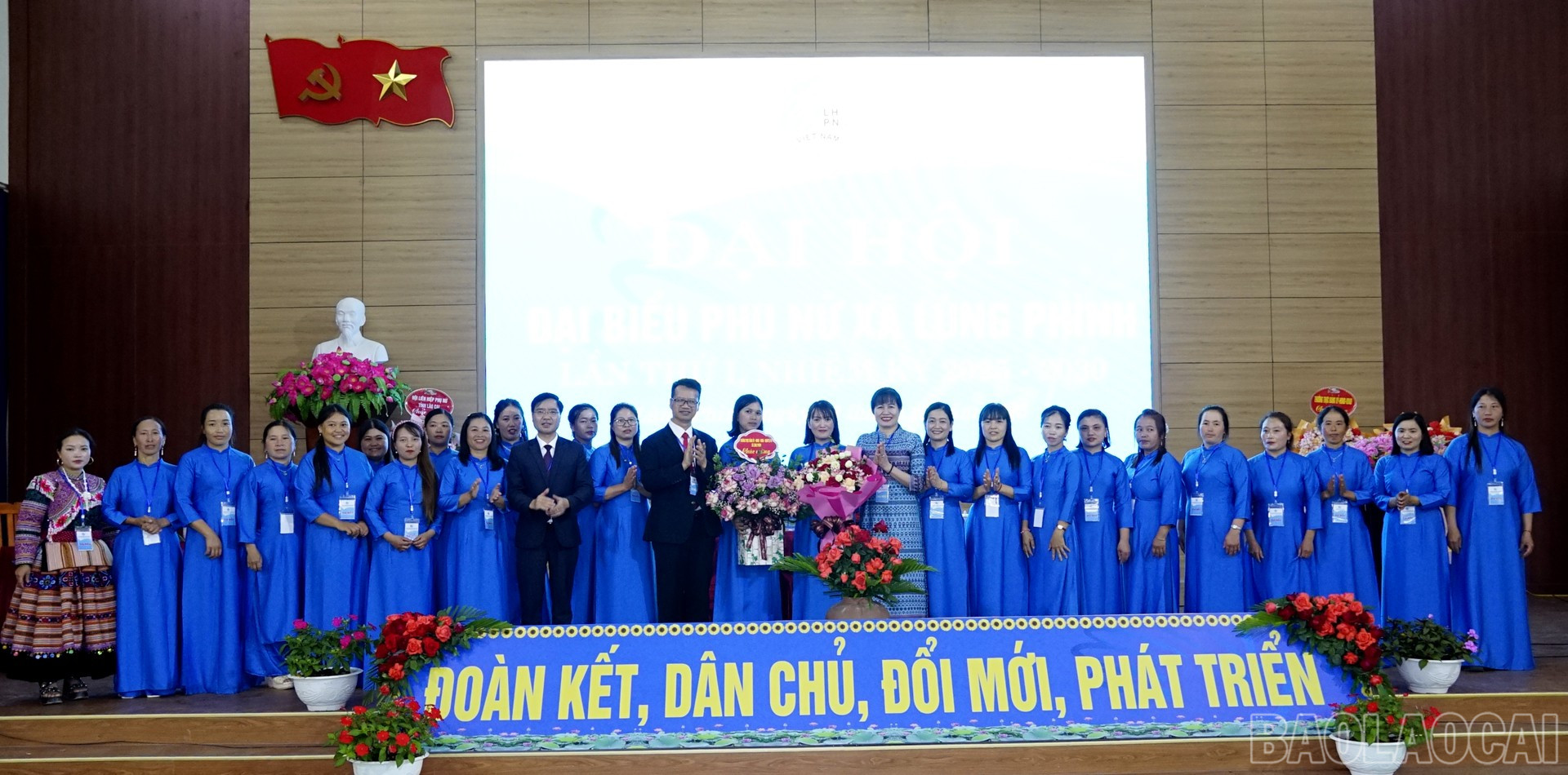 Ban chấp hành Hội Liên hiệp Phụ nữ xã Lùng Phình, nhiệm kỳ 2025 - 2030 ra mắt đại hội. baolaocai-br_dsc3349.jpg