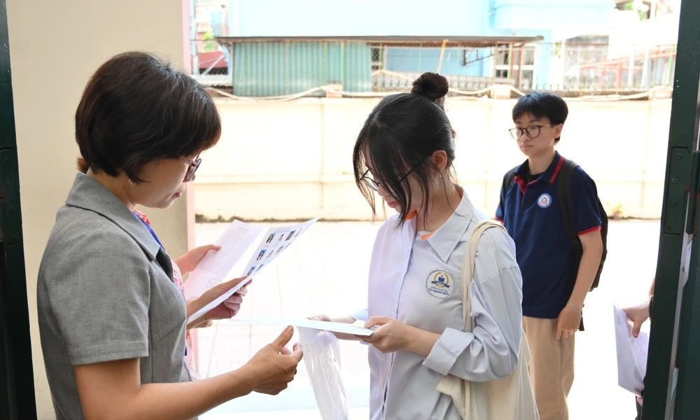 Học sinh trong kỳ thi tốt nghiệp THPT năm 2025.