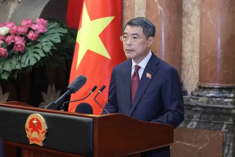 Thủ tướng Chính phủ Lê Minh Hưng phát biểu tại buổi lễ.