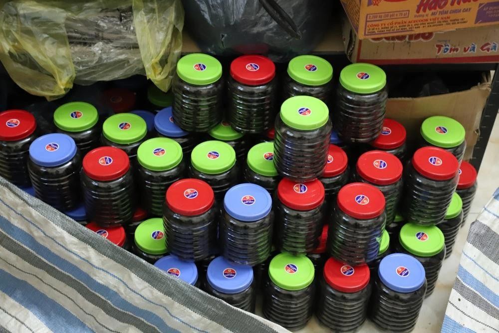 Sản phẩm đã được đóng vào hộp chuẩn bị đưa ra thị trường. (Ảnh: Công an Hà Tĩnh)