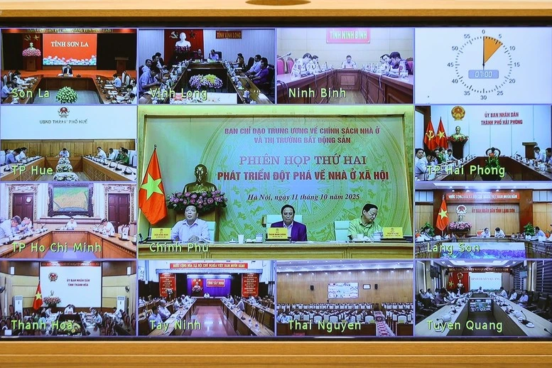 Các địa phương tham dự trực tuyến Phiên họp.