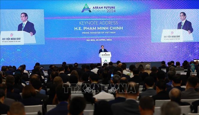 Thủ tướng Phạm Minh Chính phát biểu tại Diễn đàn Tương lai ASEAN 2024. Thủ tướng Phạm Minh Chính phát biểu tại Diễn đàn Tương lai ASEAN 2024.