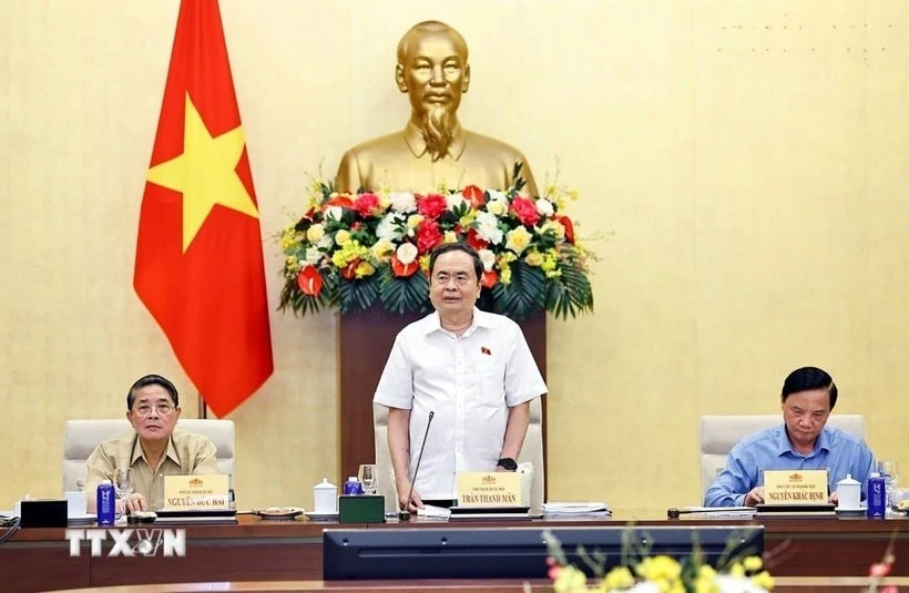 Chủ tịch Quốc hội Trần Thanh Mẫn phát biểu.