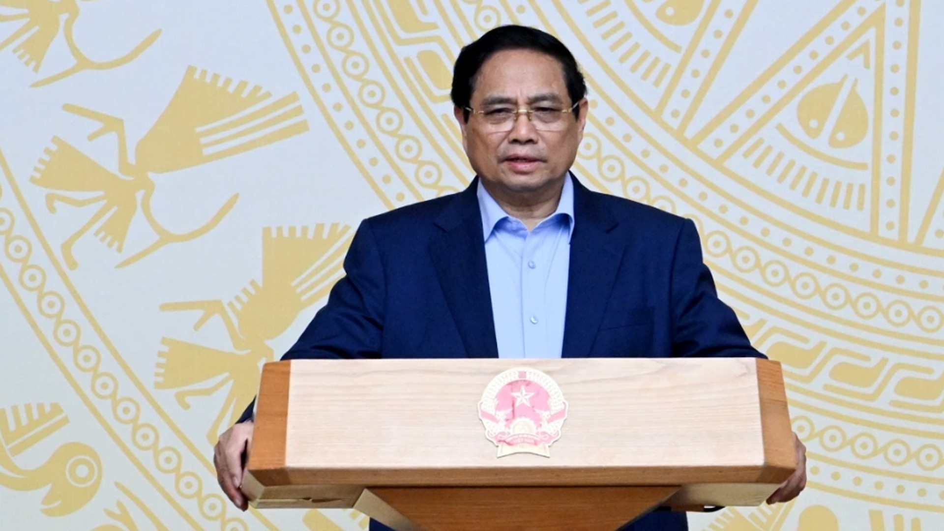 Thủ tướng Chính phủ Phạm Minh Chính phát biểu kết luận Hội nghị. 9-10-ttcp.jpg