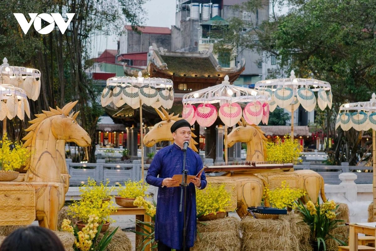 Ông Lê Xuân Kiêu, Giám đốc Trung tâm Hoạt động Văn hóa Khoa học Văn Miếu - Quốc Tử Giám