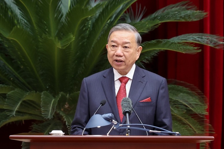 Tổng Bí thư Tô Lâm phát biểu bế mạc Hội nghị Trung ương 15.