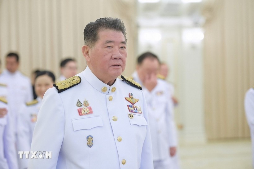 Ông Phumtham Wechayachai, lúc là Phó Thủ tướng kiêm Bộ trưởng Nội vụ Thái Lan, tại văn phòng Chính phủ ở Bangkok, ngày 3/7/2025. 30-8-thai-lan.jpg