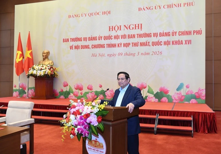 Thủ tướng Phạm Minh Chính phát biểu tại hội nghị.