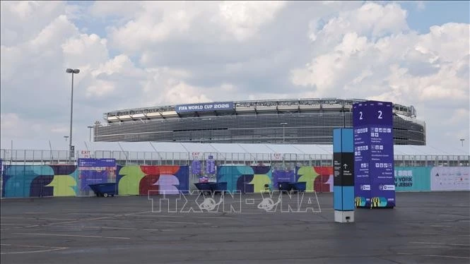 Sân vận động MetLife, nơi sẽ diễn ra trận Chung kết World Cup 2026. Ảnh: Thanh Tuấn/Phóng viên TTXVN tại Mỹ