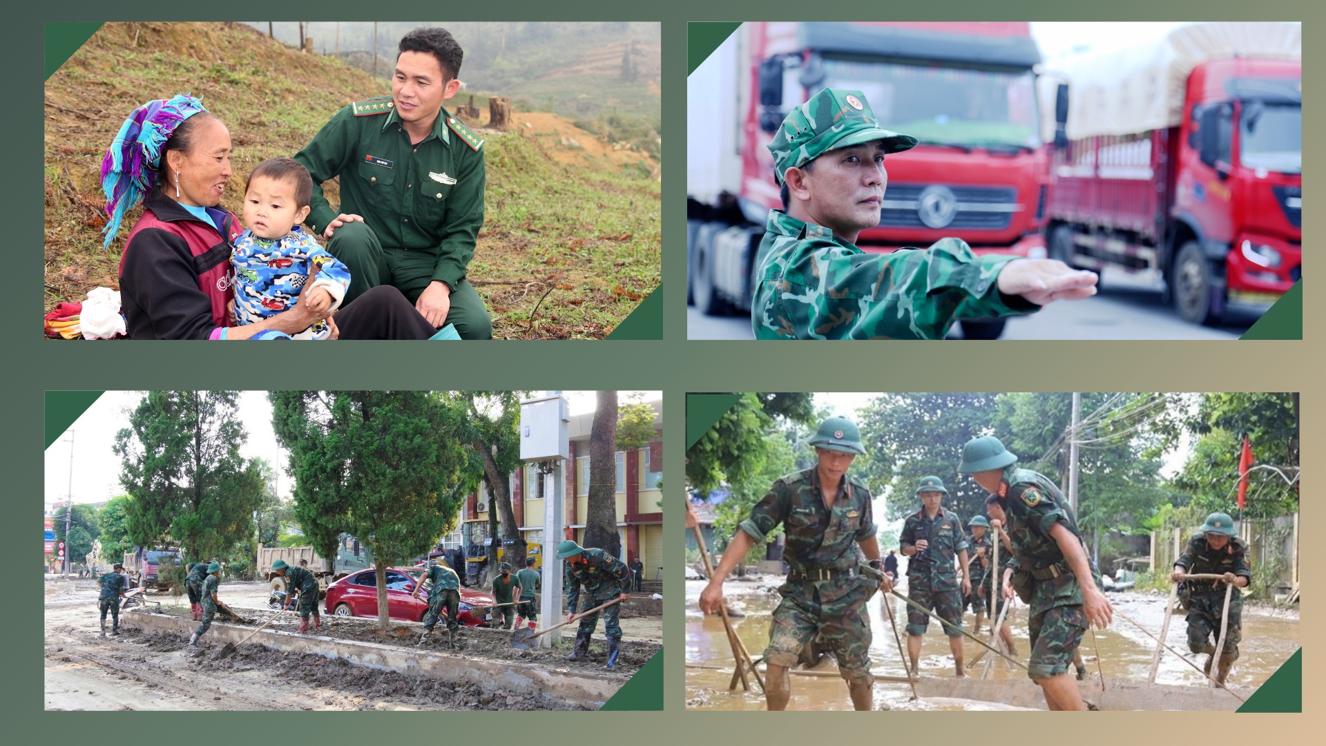 Đảng ủy Quân sự tỉnh đã lãnh đạo toàn diện trong việc thực hiện các nhiệm vụ chính trị, luôn gần dân, giúp đỡ dân trong mọi tình huống. (Ảnh Quang Thiều - Cao Cường). 3.png