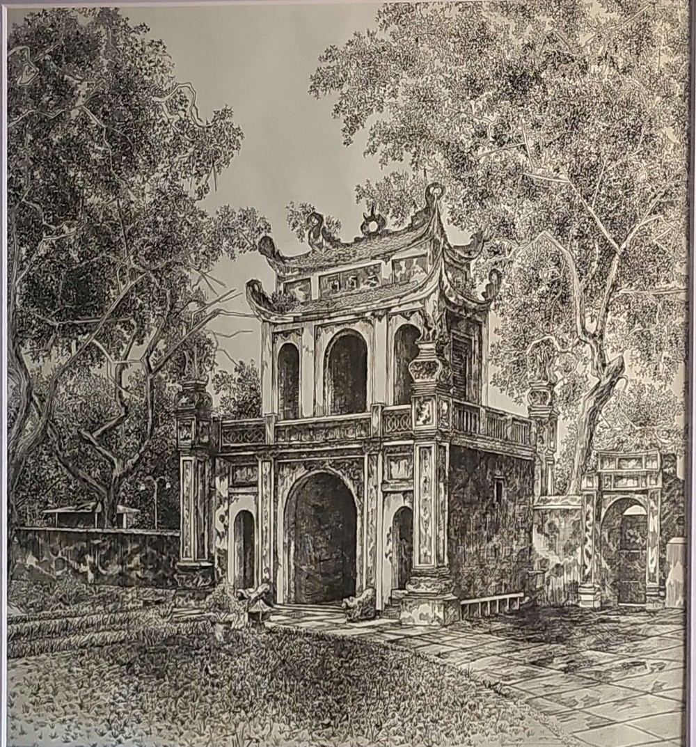 Hình ảnh quen thuộc được tái hiện sinh động.